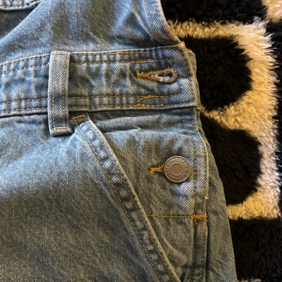 Straight Denim Overalls - Picture 3 of 4